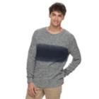 Men's Urban Pipeline Dye Effect Pull-over Sweater, Size: Large, Blue (navy)
