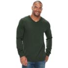 Big & Tall Sonoma Goods For Life&trade; Classic-fit Coolmax V-neck Sweater, Men's, Size: 3xb, Dark Green