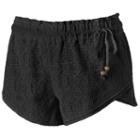 Rewind, Juniors' Envelope-hem Lace Shortie Shorts, Girl's, Size: Large, Oxford