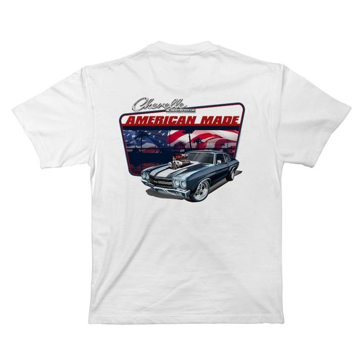 Big & Tall Newport Blue Corvette Graphic Tee, Men's, Size: L Tall, White