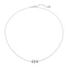 Lc Lauren Conrad Triple Rondelle Necklace, Women's, Silver