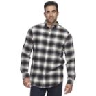 Big & Tall Croft & Barrow&reg; True Comfort Classic-fit Flannel Button-down Shirt, Men's, Size: M Tall, Med Grey