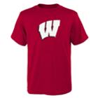Boys 4-18 Wisconsin Badgers Primary Logo Tee, Size: 12-14, Dark Red