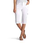 Women's Lee Edy Skimmer Capris, Size: 6 Avg/reg, White