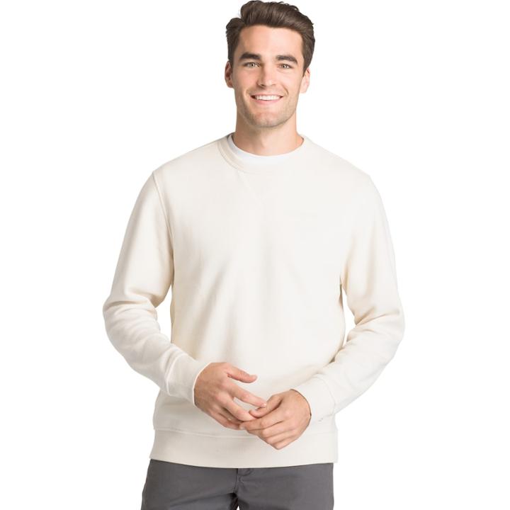 Men's Izod Classic-fit French Terry Sweatshirt, Size: Small, Lt Beige