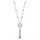 Long Red Beaded Tassel Dream Catcher Necklace, Women's, Pink