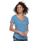 Juniors' So&reg; Perfect Tee, Teens, Size: Large, Med Blue