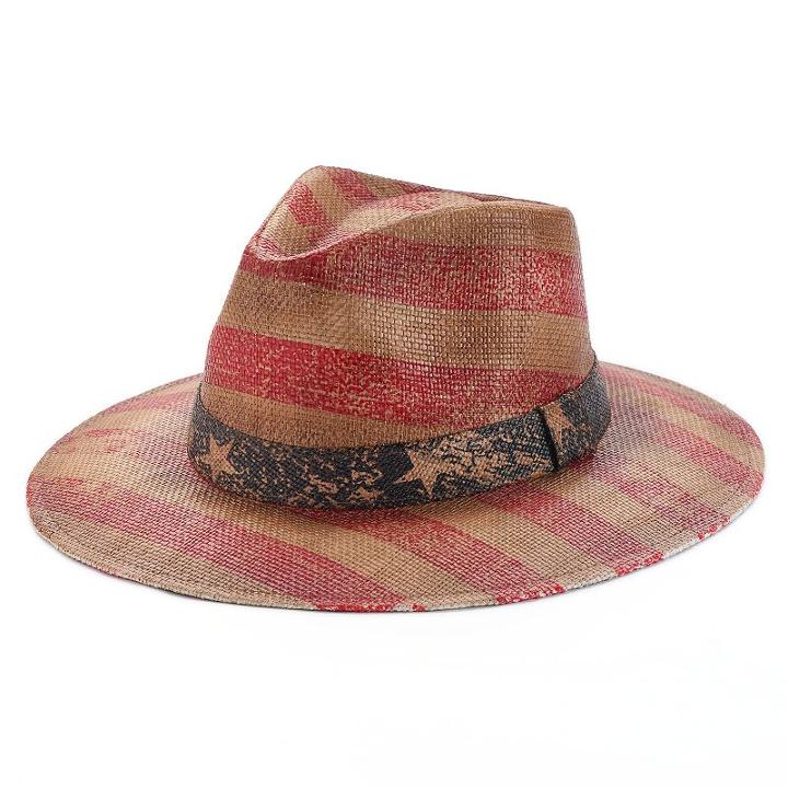 Peter Grimm Hope Stars & Stripes Resort Hat, Women's, Red