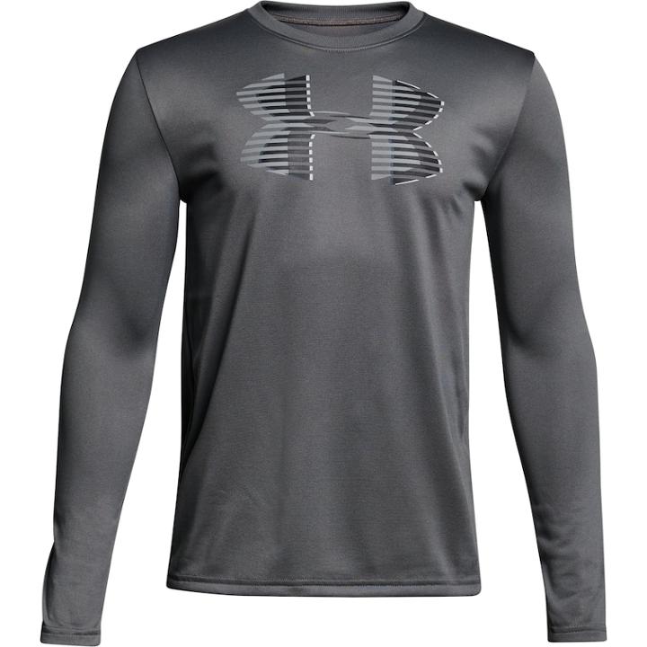 Boys 8-20 Under Armour Tech Big Logo Tee, Size: Small, Silver