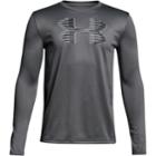 Boys 8-20 Under Armour Tech Big Logo Tee, Size: Small, Silver