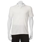 Men's Chaps Solid Pique Polo, Size: Medium, White