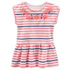 Girls 4-8 Oshkosh B'gosh&reg; Embroidered Flower Stripe Peplum Top, Girl's, Size: 6, Ovrfl Oth