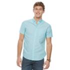 Men's Urban Pipeline&reg; Awesomely Soft Button-down Shirt, Size: Large, Turquoise/blue (turq/aqua)