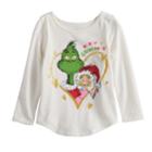 Toddler Girl Jumping Beans&reg; Dr. Seuss The Grinch & Cindy Lou Who Merry Grinchmas Graphic Tee, Size: 3t, Natural