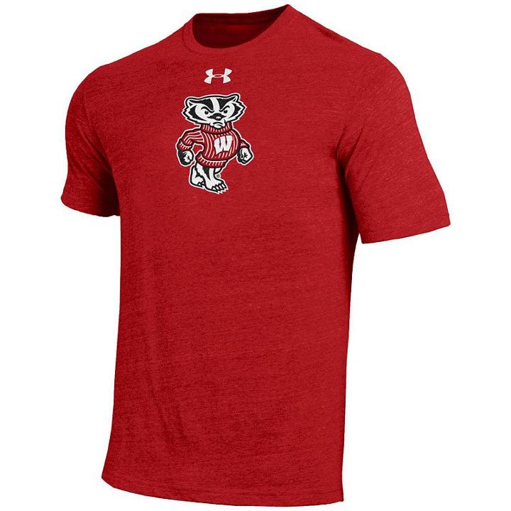 Men's Under Armour Wisconsin Badgers Triblend Tee, Size: Large, Other Clrs