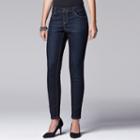 Women's Simply Vera Vera Wang Slimming Skinny Jeans, Size: 2, Dark Blue