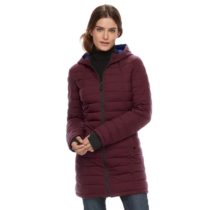 Women's Halitech Stretch Puffer Jacket, Size: Medium, Brown