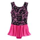 Girls 4-14 Jacques Moret Falling Petals Print Skirtall, Size: Xs, Brown Over