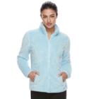Women's Fila Sport&reg; Sherpa Fleece Zip-up Jacket, Size: Medium, Light Blue