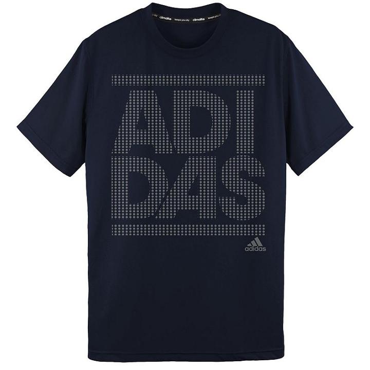 Boys 8-20 Adidas Dot Flash Tee, Boy's, Size: L 14-16, Blue (navy)