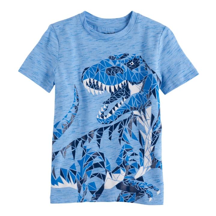 Boys 4-10 Jumping Beans&reg; Abstract Print Graphic Tee, Size: 8, Light Blue