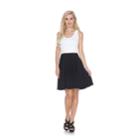 Women's White Mark Colorblock Fit & Flare Dress, Size: Small, Black