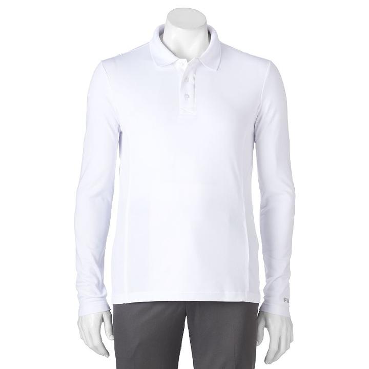 Men's Fila Sport Golf&reg; Fitted Pro Core Performance Polo, Size: Medium, White