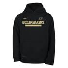 Boys 8-20 Nike Purdue Boilermakers Therma-fit Hoodie, Size: M 10-12, Black