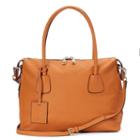 Donna Bella Colette Convertible Leather Satchel, Women's, Orange