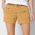 Women's Sonoma Goods For Life&trade; Comfort Waist Color Shorts, Size: 2, Drk Yellow