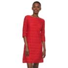 Women's Sharagano Lace Shift Dress, Size: 14, Red