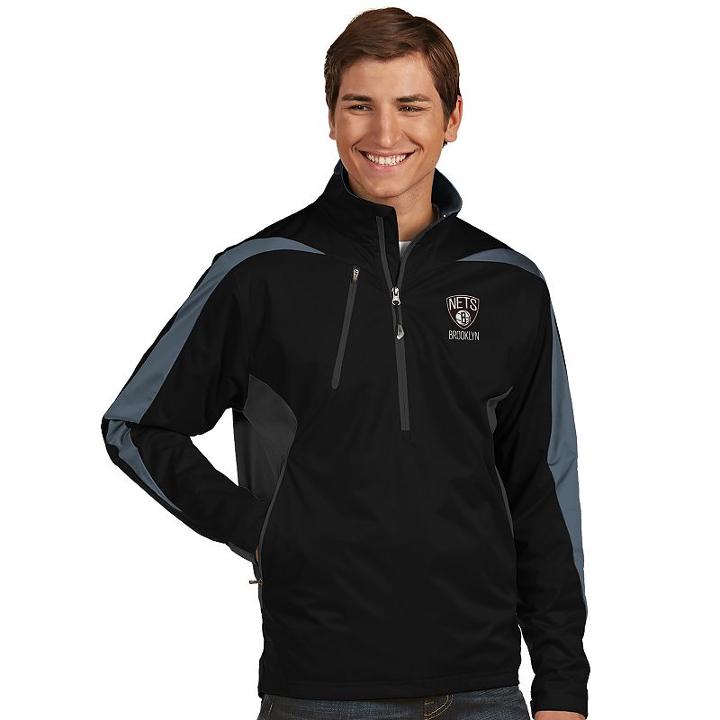 Men's Antigua Brooklyn Nets Discover Pullover, Size: Medium, Black