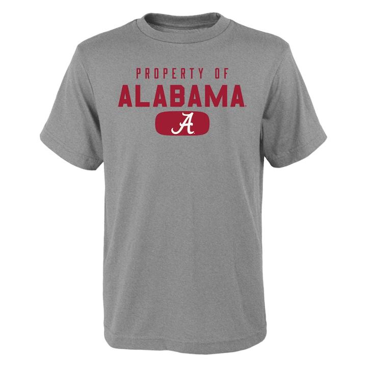 Boys 4-18 Alabama Crimson Tide Property Of Tee, Size: 8-10, Grey