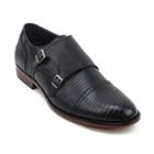 Xray Vermin Men's Monk Strap Dress Shoes, Size: Medium (9.5), Black