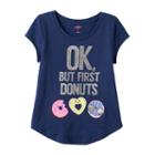 Girls 7-16 So&reg; Curved-hem Graphic Tee, Girl's, Size: 14, Med Grey