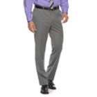 Men's Apt. 9&reg; Premier Flex Extra-slim Fit Flat-front Suit Pants, Size: 34x30, Grey