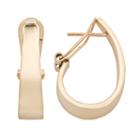 14k Gold J-hoop Earrings, Women's, Multicolor