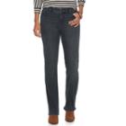Petite Chaps Classic Fit Straight-leg Jeans, Women's, Size: 10 Petite, Blue