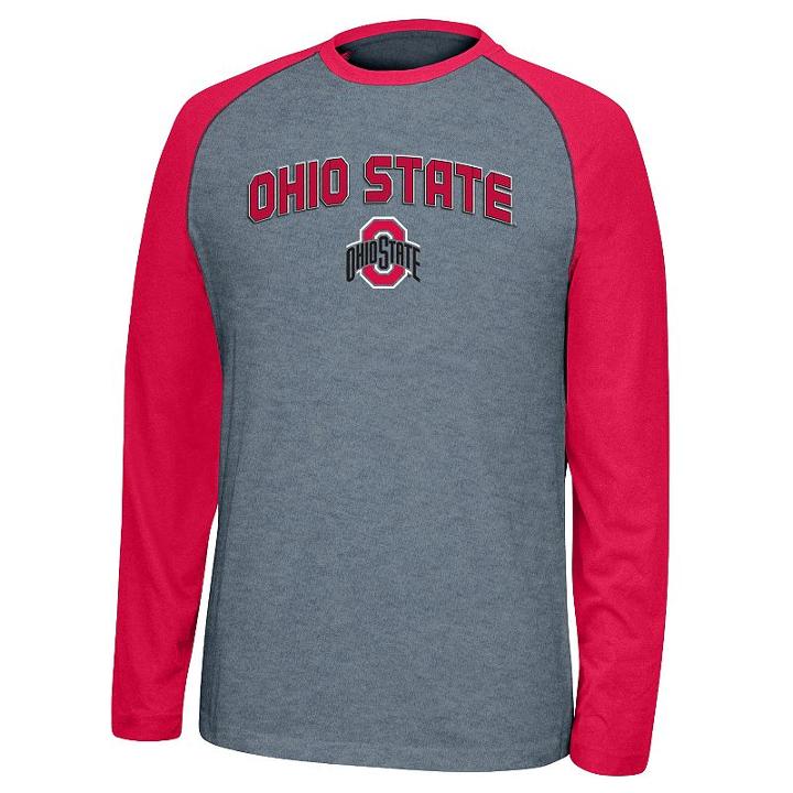 Men's Ohio State Buckeyes Home Plate Tee, Size: Medium, Grey