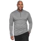 Big & Tall Tek Gear&reg; Stretch Jersey Quarter-zip Pullover, Men's, Size: L Tall, Med Blue