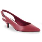 Easy Street Faye Women's Slingback Heels, Size: 7.5 Wide, Red