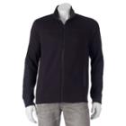 Men's Apt. 9&reg; Modern-fit Mixed Media Knit Jacket, Size: Xl, Black