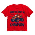 Boys 4-7 Blaze And The Monster Machines How To Spot A Champion Graphic Tee, Boy's, Size: 7, Brt Red