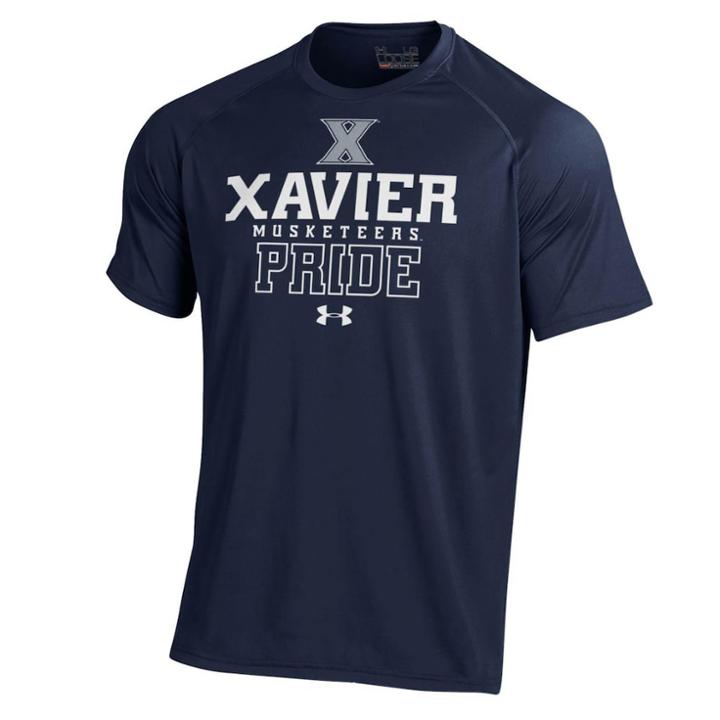 Men's Under Armour Xavier Musketeers Tech Tee, Size: Large, Xav Navy