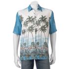 Men's Batik Bay Tropical Casual Button-down Shirt, Size: Xl, Turquoise/blue (turq/aqua)