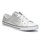 Women's Converse Chuck Taylor All Star Dainty Metallic Leather Shoes, Size: 6, Silver