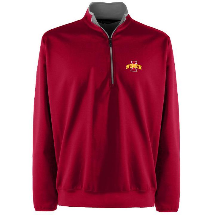 Men's Iowa State Cyclones 1/4-zip Leader Pullover, Size: Large, Red