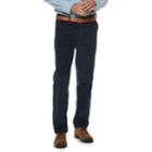 Men's Croft & Barrow&reg; Classic-fit Easy-care Stretch Flat Front Corduroy Pants, Size: 40x29, Blue (navy)