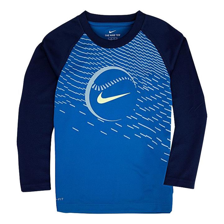 Boys 4-7 Nike Raglan Baseball Graphic Tee, Size: 4, White Oth