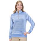 Women's Izod 1/4-zip French Terry Top, Size: Xl, Light Blue